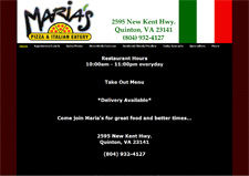 marias pizza new kent va