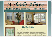 a shade above va